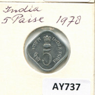 5 PAISE 1978 INDIEN INDIA Münze #AY737.D.A - Inde