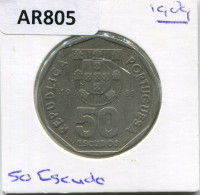 50 ESCUDOS 1989 PORTUGAL Coin #AR805.U.A - Portugal