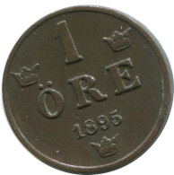 1 ORE 1895 SWEDEN Coin #AD405.2.U.A - Suecia
