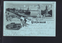 Dt. Reich Litho Uerdingen Krefeld 1898 - Krefeld