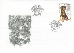 FDC SLOVAKIA 554,dogs - FDC