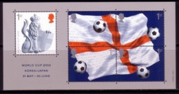 GROSSBRITANNIEN BLOCK 14 POSTFRISCH(MINT) FUSSBALL WM 2002 JAPAN UND SÜDKOREA - Blocks & Miniature Sheets