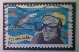 United States, Scott #5693, Used(o), 2022, Eugenie Clark, Forever (58¢), Multicolored - Oblitérés