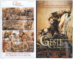 BRIONES : Flyer GESTE DES CHEVALIERS DRAGONS - Other & Unclassified