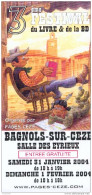 BERIK : Depliant Salon BAGNOL SUR CEZE 2004 - Altri & Non Classificati