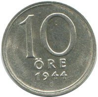 10 ORE 1944 SWEDEN SILVER Coin #AD062.2.U.A - Suède