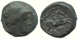 MACEDONIAN KINGDOM PHILIP II 359-336 BC APOLLO HORSEMAN 7g/17mm #AA005.58.U.A - Griechische Münzen