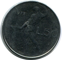 50 LIRE 1978 ITALY Coin #AZ536.U.A - 50 Liras