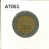 250 FRANCS CFA 1996 Western African States (BCEAO) BIMETALLIC Pièce #AT061.F.A - Other - Africa