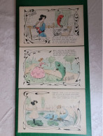 Premier Avril , Poisson, 3 Cartes Illustrateur  FJ RICHARD  , Art Nouveau - 1° Aprile (pesce Di Aprile)