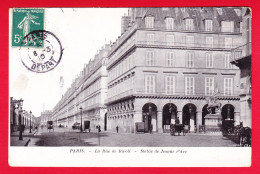 F-75-Paris-505P45 La Rue De Rivoli, La Statue De Jeanne D'Arc, Attelages, Cpa  - Paris (01)