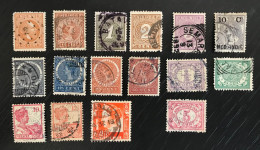 Lot De 16 Timbres Oblitérés Indes Néerlandaises - Niederländisch-Indien