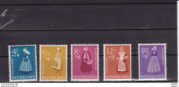 Netherlands Pays Bas NVPH 707-11, Mi 712-16 1958 Yvert N° 685 à 689  MH* - Ungebraucht