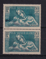 D 780 / LOT N° 419 PAIRE VARIETE SURANCRAGE TIMBRE DU HAUT NEUF** - Collections