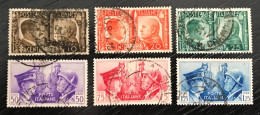 Lot De 6 Timbres Oblitérés Italie 1941 - Oblitérés