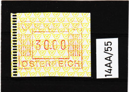 14AA/55  ÖSTERREICH 1983 AUTOMATENMARKEN 1. AUSGABE  30,00 SCHILLING   ** Postfrisch - Automatenmarken [ATM]