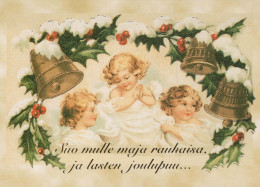 ANGELO Buon Anno Natale Vintage Cartolina CPSM #PAS726.A - Anges