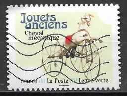 France 2023  Oblitéré -  Autoadhésif  N°  2269  -  Jouets Anciens  - Cheval Mécanique - Used Stamps