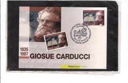 TEM20000 - BOLOGNA 16.2.2007   /   FDC  CENTENARIO MORTE GIOSUE CARDUCCI - Premio Nobel