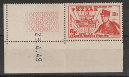 FEZZAN YT 50 Neuf ** Avec Coin Daté  29 - 4 - 1949 - Unused Stamps