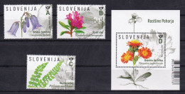 SLOVENIA 2024,FLORA,PLANTS OF THE POHORJE,BLOCK,,MNH - Slovénie