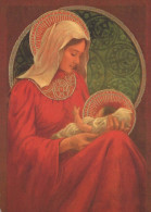 Virgen María Virgen Niño JESÚS Religión Vintage Tarjeta Postal CPSM #PBQ154.A - Jungfräuliche Marie Und Madona