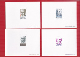 France 1978, Cat. Yvert N° 1986/90 : Personnages Célèbres. - Luxury Proofs