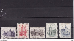 Nederland 1951 Nvph Nr 568 - 572 , Mi Nr 570 - 574 MH * - Castelli