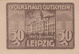 50 PFENNIG 1920 Stadt LEIPZIG Saxony UNC DEUTSCHLAND Notgeld Banknote #PC115 - [11] Emissions Locales