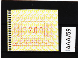 14AA/59  ÖSTERREICH 1983 AUTOMATENMARKEN 1. AUSGABE  32,00 SCHILLING   ** Postfrisch - Machine Labels [ATM]