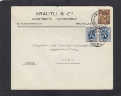 KRATLI & CIE.,ELECTRICITE - AUTOMOBILE, BRUXELLES.LETTRE POUR BERN,1935. - Brieven En Documenten