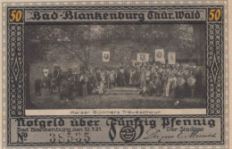 50 PFENNIG 1921 Stadt BAD BLANKENBURG Thuringia UNC DEUTSCHLAND Notgeld #PA236 - [11] Emissions Locales