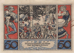 50 PFENNIG 1921 Stadt ARNSTADT Thuringia UNC DEUTSCHLAND Notgeld Banknote #PA100 - [11] Local Banknote Issues