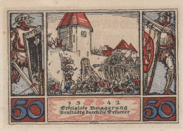 50 PFENNIG 1921 Stadt ARNSTADT Thuringia UNC DEUTSCHLAND Notgeld Banknote #PA096 - [11] Local Banknote Issues