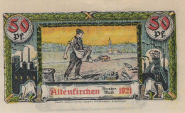 50 PFENNIG 1921 Stadt ALTENKIRCHEN IM WESTERWALD Rhine UNC DEUTSCHLAND #PI486 - [11] Local Banknote Issues