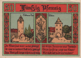 50 PFENNIG 1921 Stadt AKEN Saxony UNC DEUTSCHLAND Notgeld Banknote #PH689 - [11] Emisiones Locales