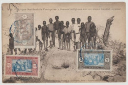 SENEGAL -Sur CPA-Afrique Occidentale Française - Jeunes Indigènes Sur Un Vieux Baobab -N°55+56+74-Circulée -Animée - - Covers & Documents