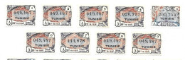 KB1627 - VIGNETTES LOTERIE NATIONALE - TUNISIE - Lottery Tickets