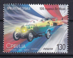 SERBIA 2023,100 YEARS ANNIVERSARY 24 HOUR OF LE MANS, FRANCE,, RACE, OLD CARS,MNH - Serbien