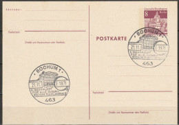 Berlin Ganzsache 1969 Mi.-Nr. P 76 Sonderstempel BOCHUM1 21.11.71  ( PK 233 ) - Postkarten - Gebraucht