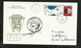 TAAF Lettre Circulée Le 01/01/1986 Le PA 89 Pinnipède Cachet"ALFRED- FAURE-CROZET-TAAF-" +Cachet XXIII Mission Crozet TB - Covers & Documents