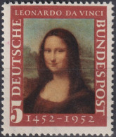 1952 BRD ** Mi:DE 148I, Sn:DE 687, Yt:DE 34, Sg:DE 1074, AFA:DE 1111, Un:DE 34, Mona Lisa Gioconda, Leonardo Da Vinci - Unused Stamps