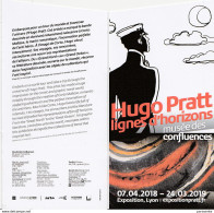 PRATT : Carte Annonce EXPO "LIGNES D'HORIZON" - Postkaarten