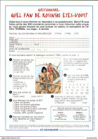 ROSINSKI : Flyer QUEL LECTEUR DE ROSINSKI ETES VOUS En 1997 ( Thorgal Et Hans ) - Altri & Non Classificati