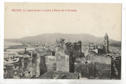 Màlaga (Espagne, Andalucia) : La Cludad Desde El Castillo Y Ruinas De La Alcazaba En 1910 (El Puerto) PF. - Málaga