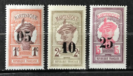 Lot De 3 Timbres Neufs* Martinique 1920 - Ungebraucht