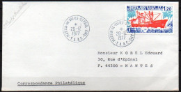 TAAF - Lettre Martin De Vivies - Saint-Paul Et Amsterdam - 20/12/1977 - Lettres & Documents