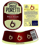 ITALIA ITALY - 2018 Etichetta Birra Beer Bière ANGELO PORETTI 6 Luppoli Bock Rossa - Birra