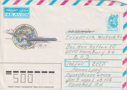 Ganzsachen Brief  "Luftpost"  Leningrad - Hamburg        1988 - Covers & Documents
