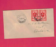 Lettre De 1948 Pour Le Cameroun - YT N°  256 X 2 - Série De Londres - Storia Postale